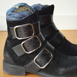 Freebird by Steven Black Suede Booties